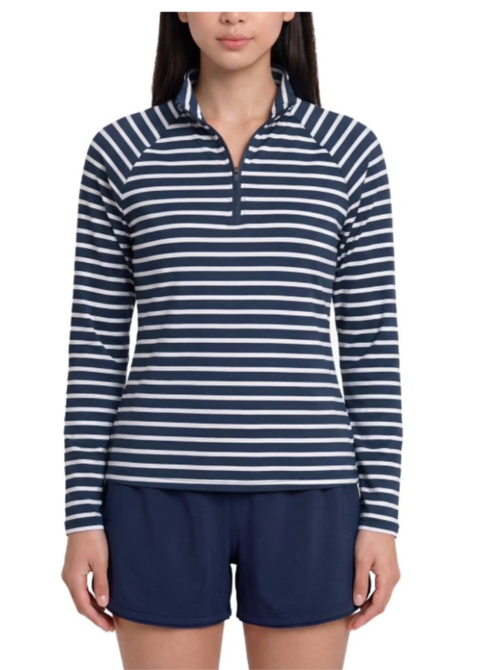 Lands' End Women's Quarter Zip UV Tee